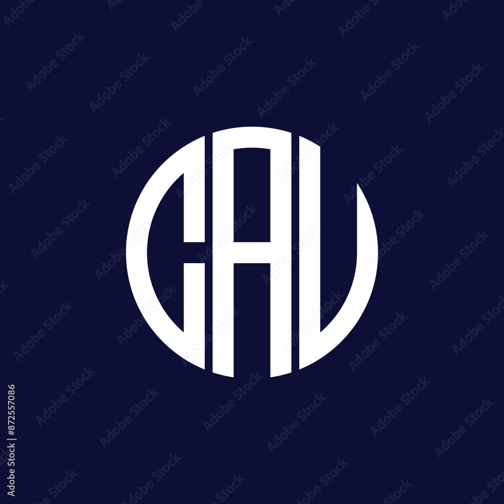 Obraz premium cau circle logo design