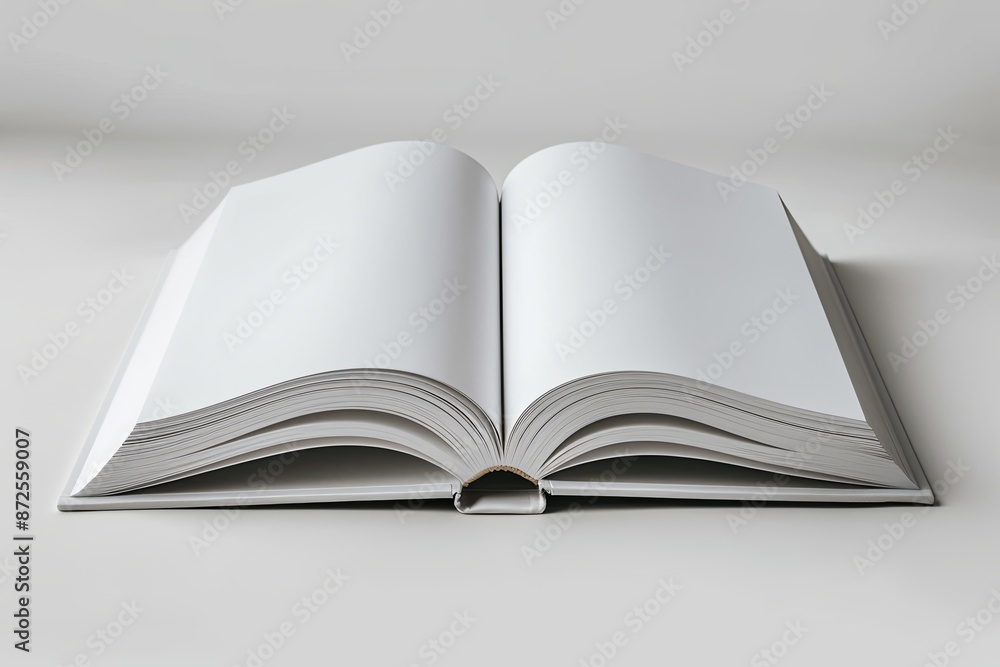 White book cover mockup on isolated white background created with generative AI White book cover mockup on isolated white background created with generative AI