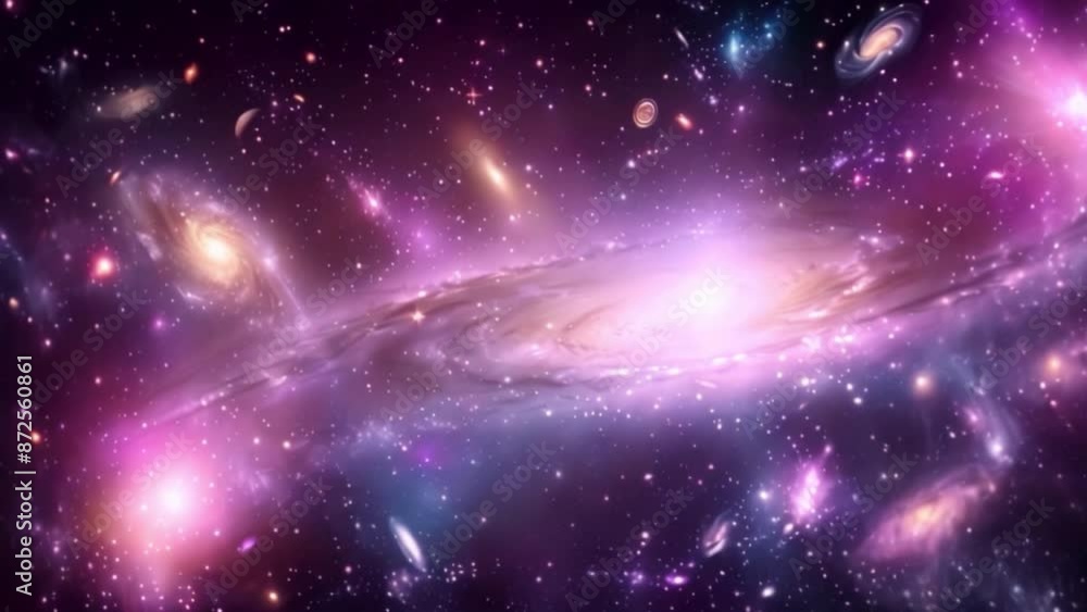 This Stunning cosmic scene, with distant galaxies and stars. Space background This Stunning cosmic scene, with distant galaxies and stars. Space background