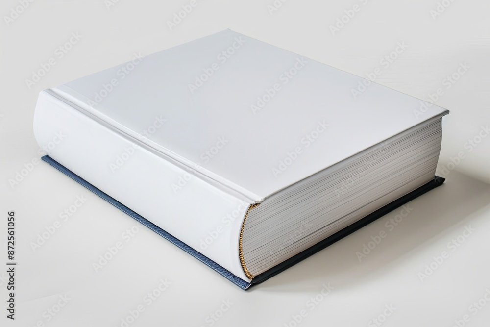 White book cover mockup on isolated white background created with generative AI White book cover mockup on isolated white background created with generative AI