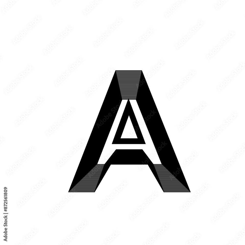 Alphabet font letters and numbers modern abstract design with line vector illustration Alphabet font letters and numbers modern abstract design with line vector illustration