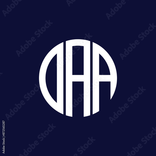 daa and oaa circle logo design