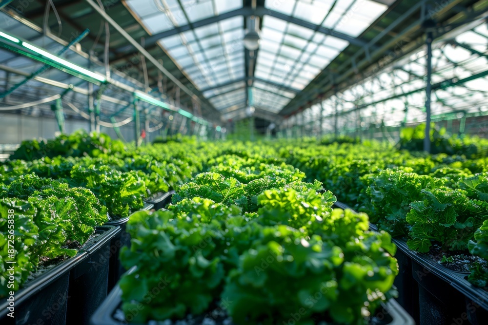 View of a hydroponic garden inside a futuristic glass dome, showcasing advanced growing techniques and plant health View of a hydroponic garden inside a futuristic glass dome, showcasing advanced growing techniques and plant health