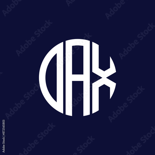 dax and oax circle logo design