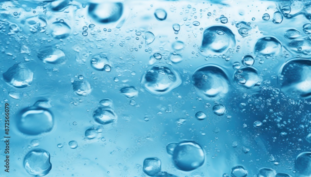 Abstract Water Drops. Refreshing Blue Background Texture Abstract Water Drops. Refreshing Blue Background Texture