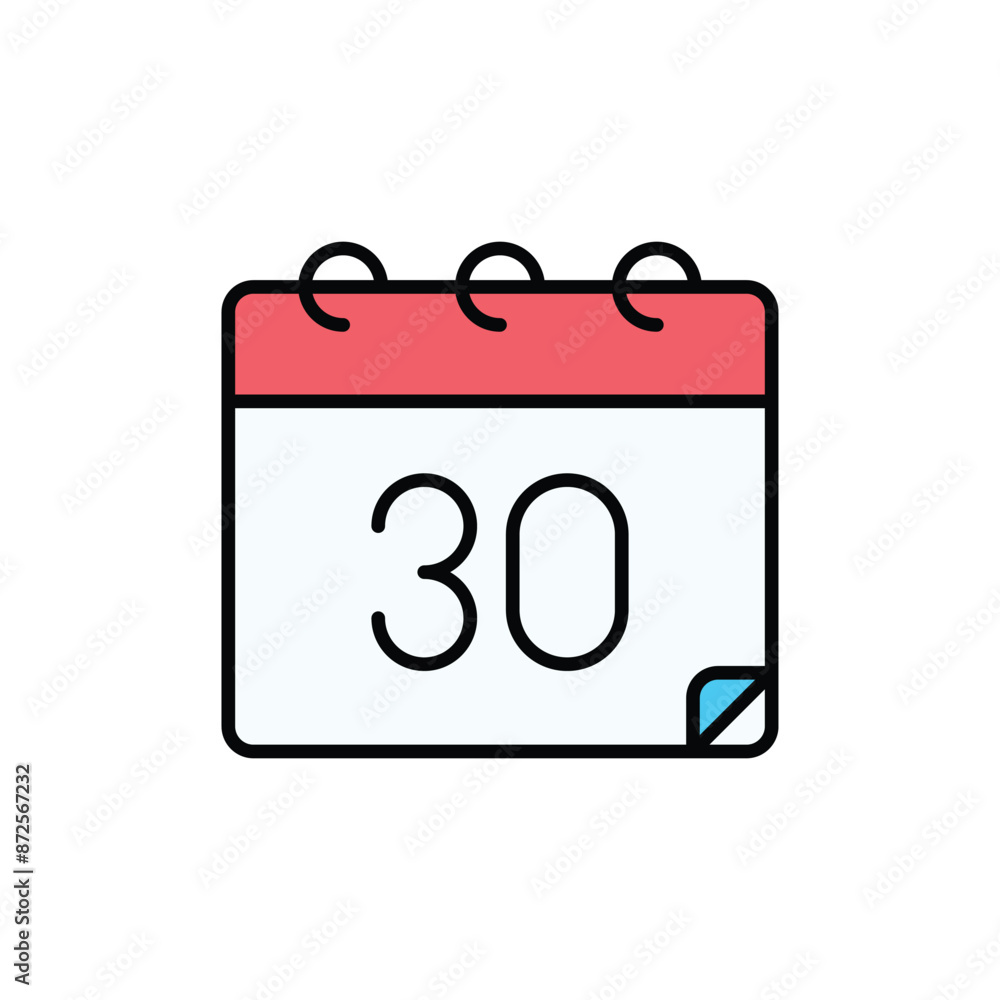 Calendar icon design with white background stock illustration Calendar icon design with white background stock illustration