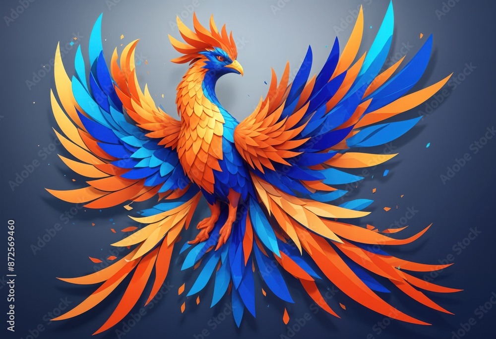 Obraz premium Fantasy bird illustration