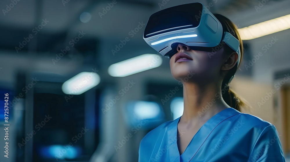 Virtual Reality Experience Healthcare Professional Modern Technology Virtual Reality Experience Healthcare Professional Modern Technology