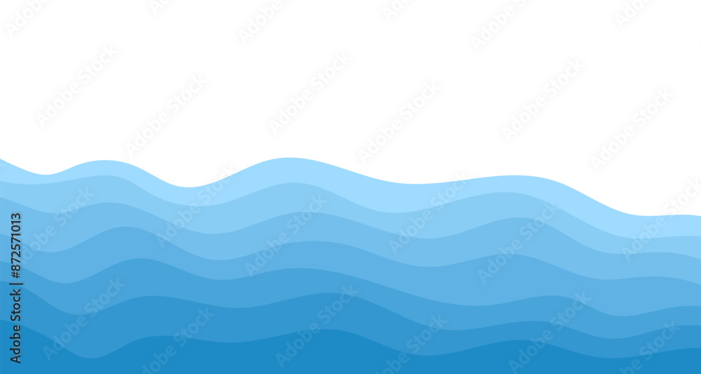 Background vector illustration of blue ocean wave layers Background vector illustration of blue ocean wave layers