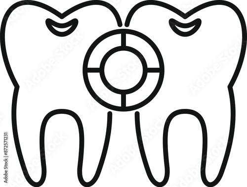 Cartoon drawing of teeth showing the importance of dental implants for a healthy smile