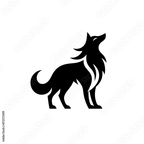 silhouette logo Wolf Artistic