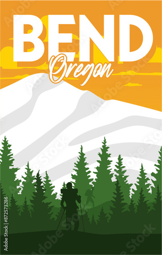 Bend Oregon with beautiful views