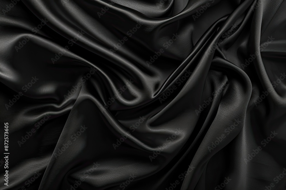 Black luxury fabric background with copy space Black luxury fabric background with copy space