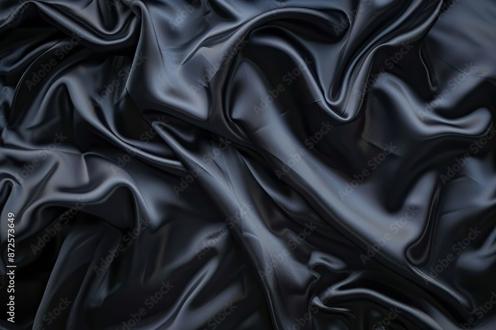 Black luxury fabric background with copy space Black luxury fabric background with copy space
