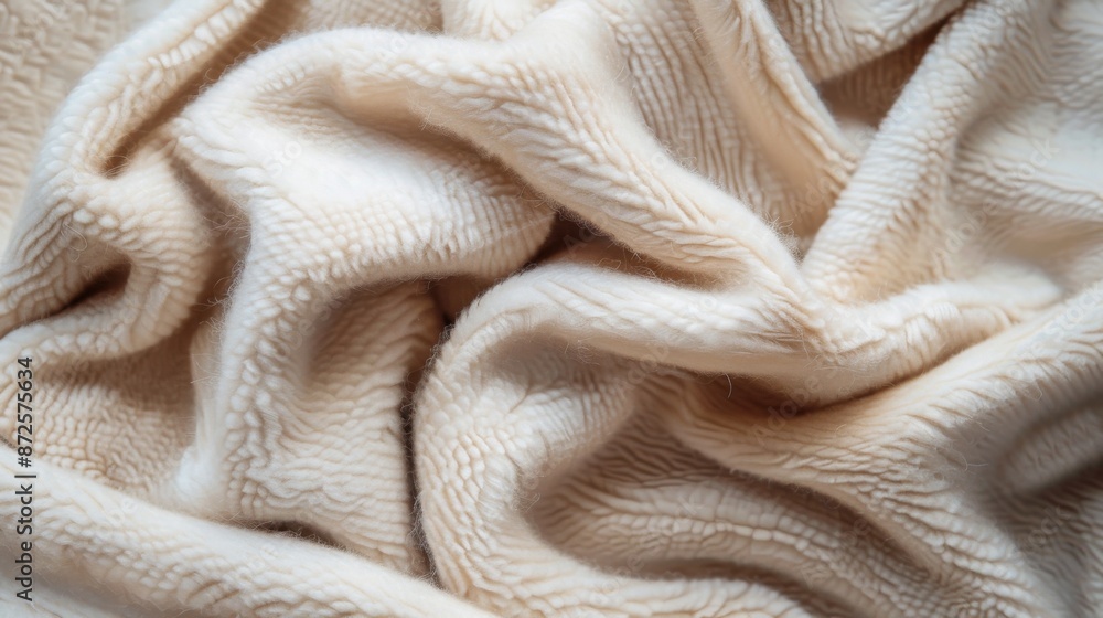 Light beige fleece texture with a soft and cozy feel Light beige fleece texture with a soft and cozy feel