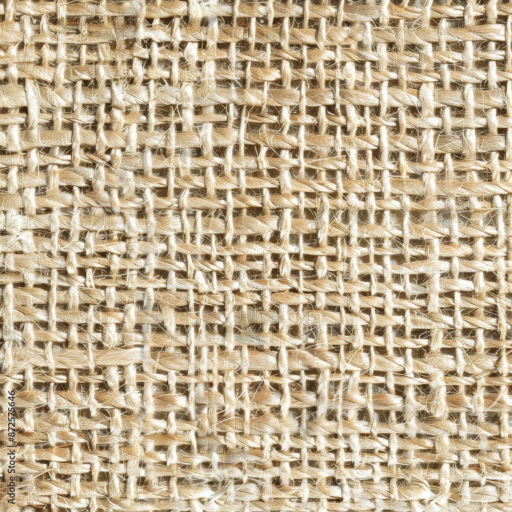 Light beige jute texture with a rough weave and natural fibers Light beige jute texture with a rough weave and natural fibers