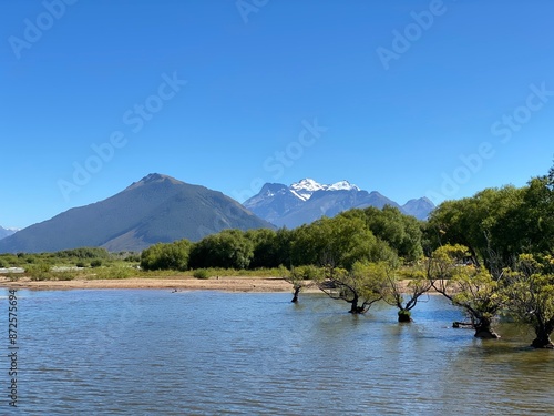 Lakeside Photo of Lake Wakatipu and The Remarkables in Glenorchy New Zealand photo