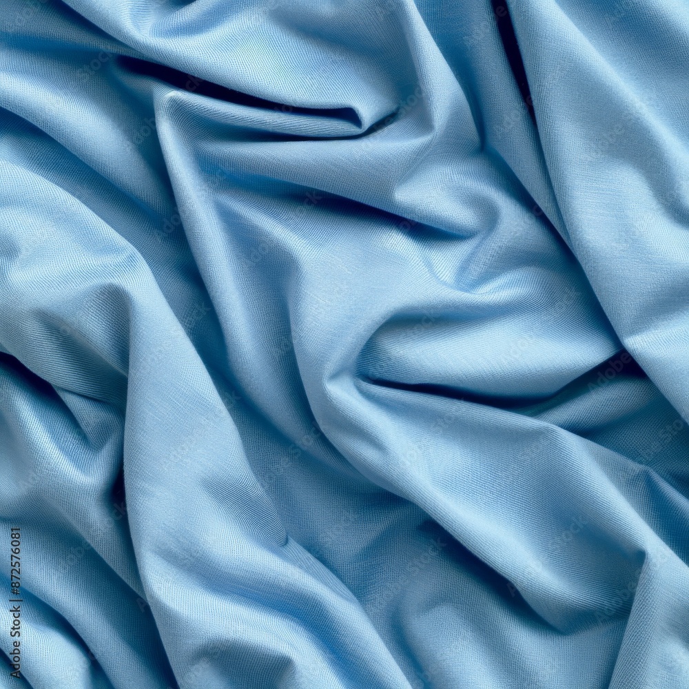 Light blue jersey fabric texture with a smooth and stretchy feel Light blue jersey fabric texture with a smooth and stretchy feel