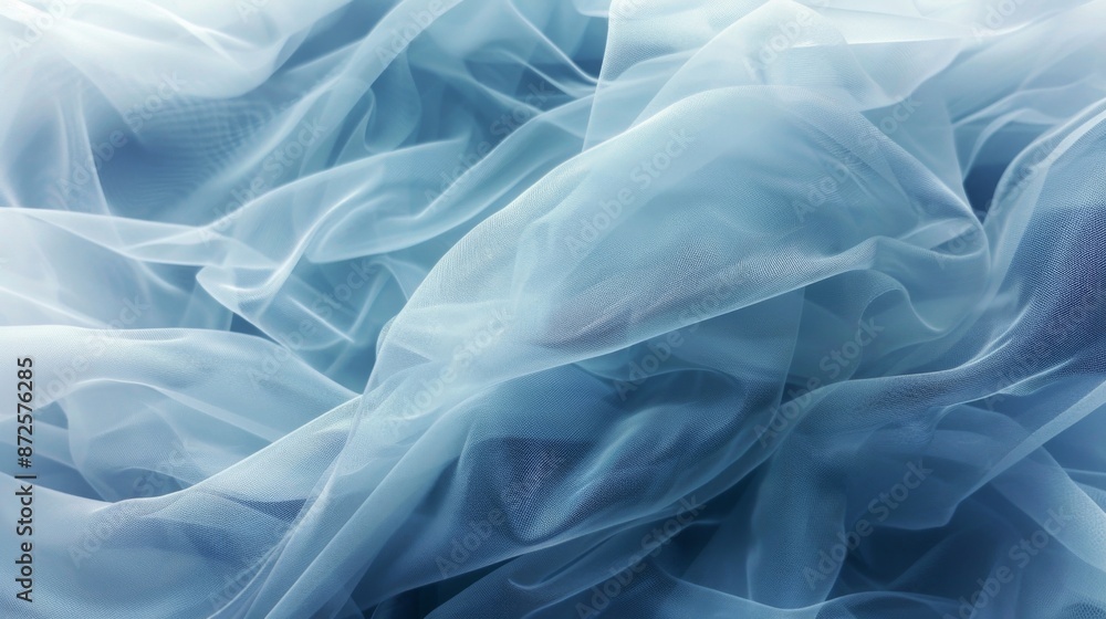 Light blue tulle fabric texture with a soft and airy feel Light blue tulle fabric texture with a soft and airy feel