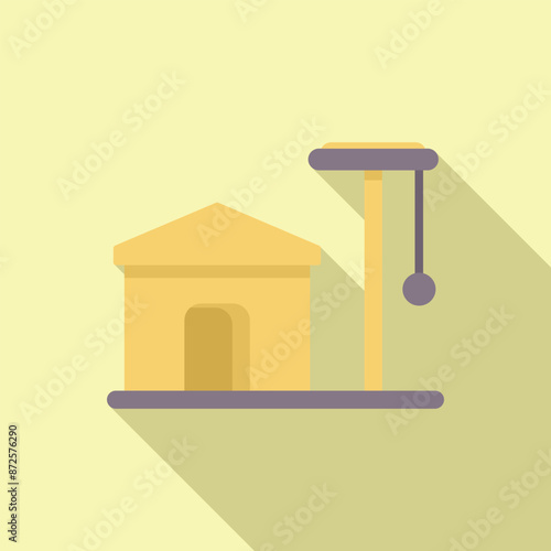 Cat house scratching post providing hours of fun and clawing enjoyment