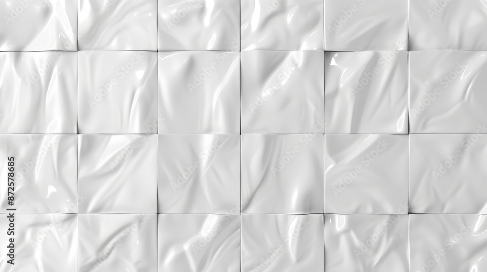 Obraz premium Smooth white enamel tile texture with a glossy finish