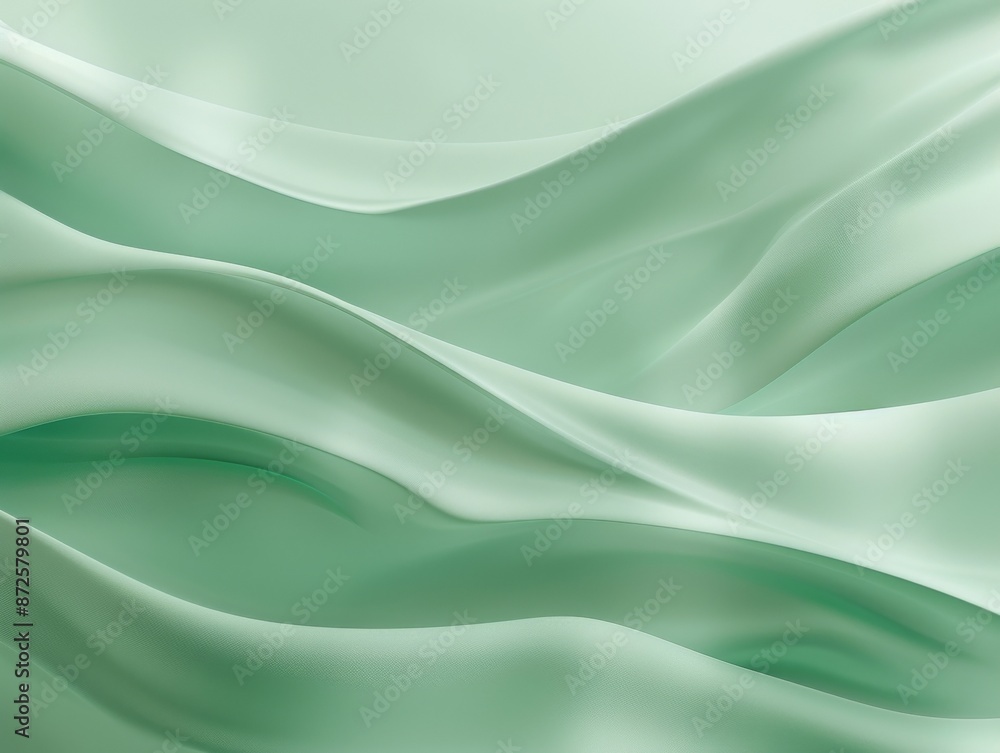 Obraz premium Soft pastel green texture with a smooth gradient for a calming background