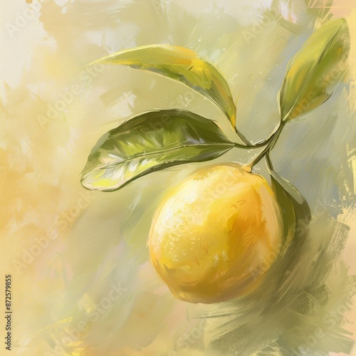Soft pastel lemon texture with a smooth gradient