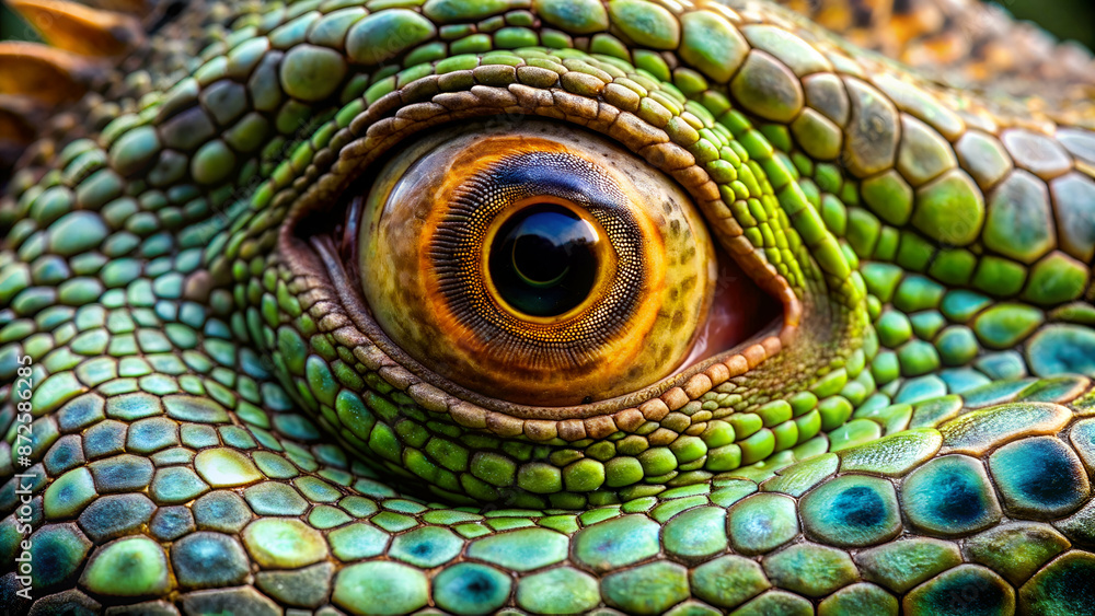 Fototapeta premium Iguana Eye Closeup