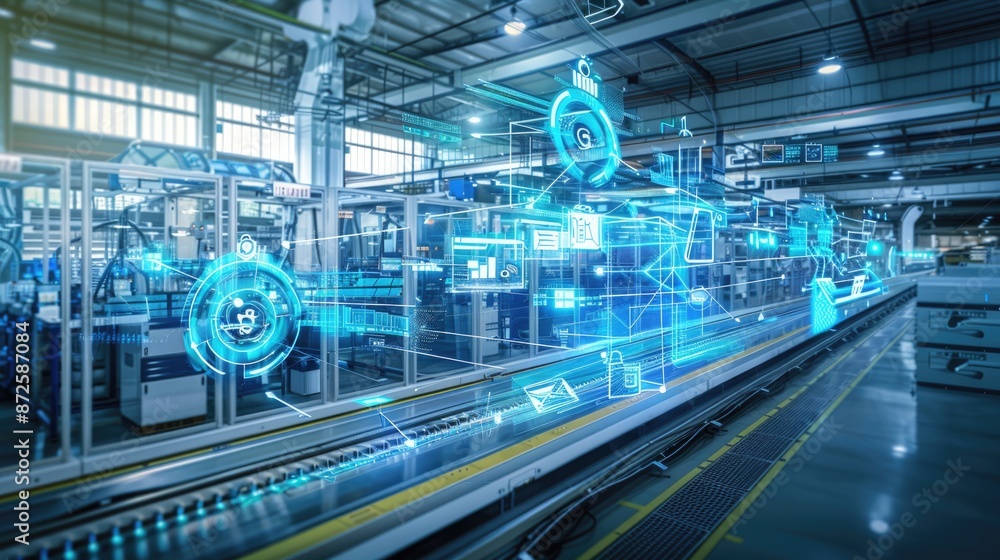 Smart factory with connected infrastructure Smart factory with connected infrastructure