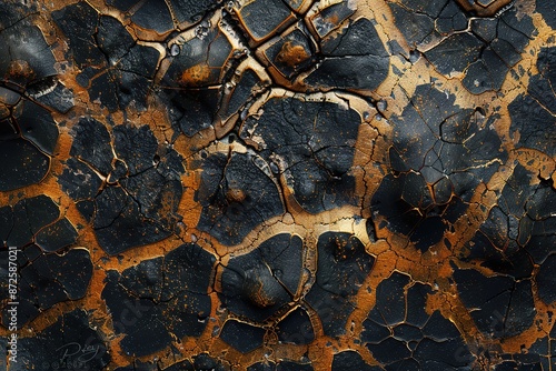 Giraffe Skin Abstract Art Texture Background With Generative AI