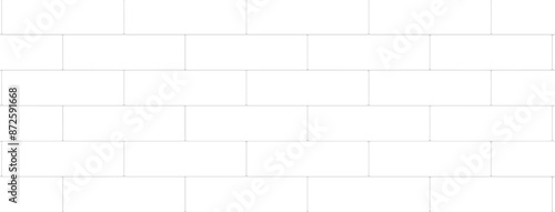 White brick wall. Seamless vector illustration