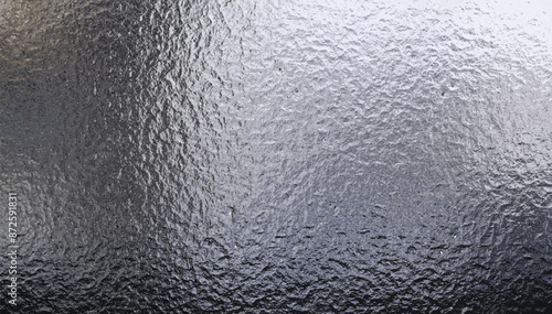 Chrome rippled matte surface. Blurred plastic glass. Metallic tinfoil. Vector illustration	
