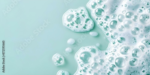 Aqua background with abstract liquid foam pattern for cleansing products. Concept Product Photography, Aqua Background, Abstract Patterns, Cleansing Products, Liquid Foam