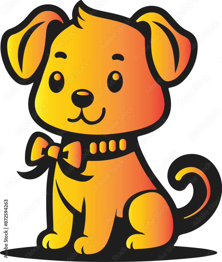 Obraz premium Cute puppy vector and illustration artwork