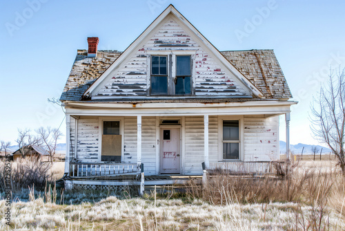 an uninhabited house