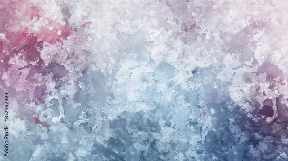 Fototapeta premium Abstract Watercolor Background, Blue and Purple Hues, Texture, Design, Pattern