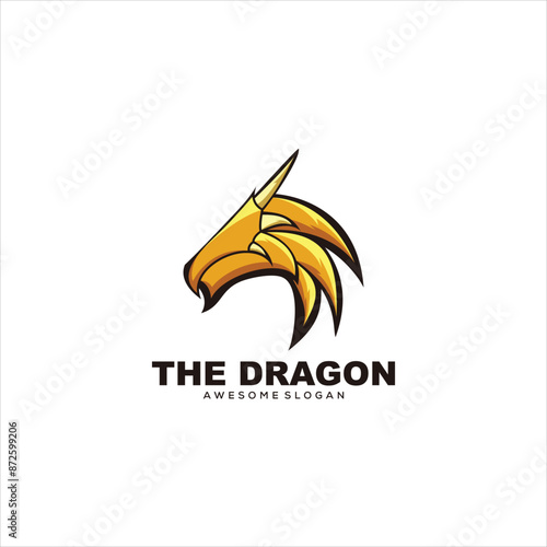 dragon logo mascot vector design