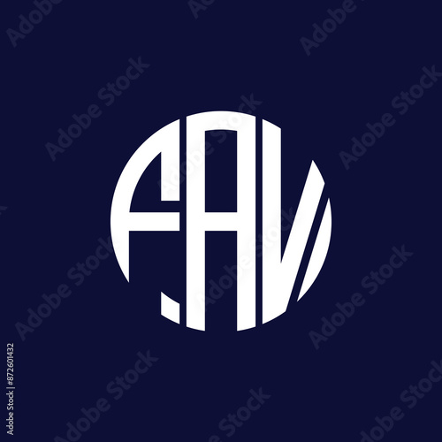 fav circle logo design