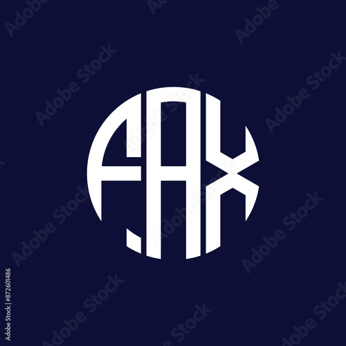 fax circle logo design