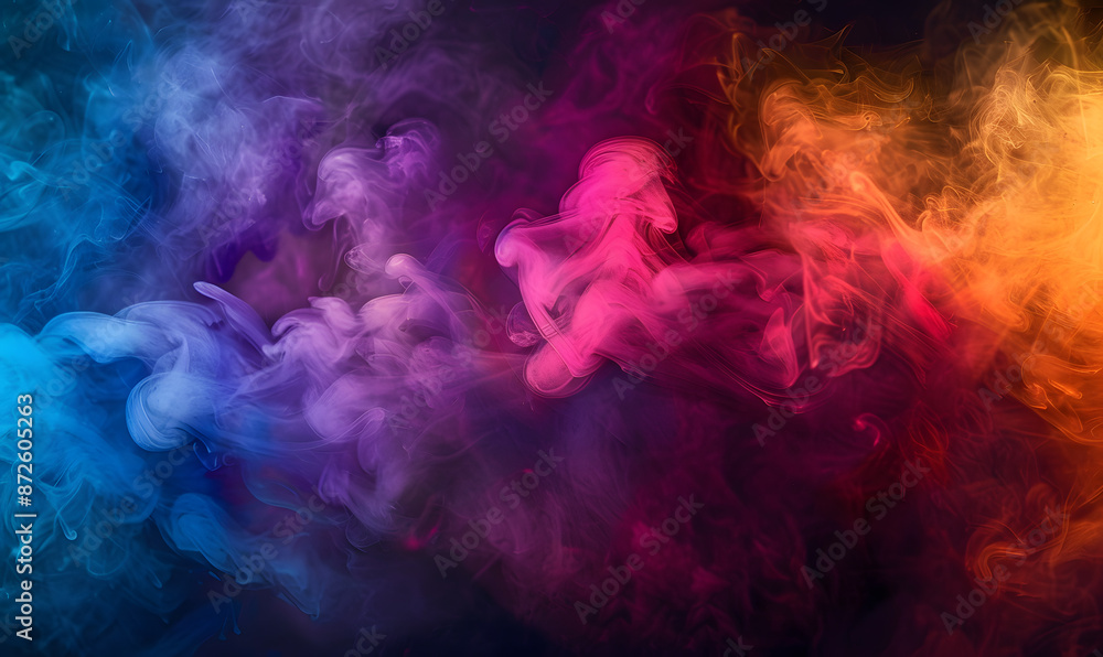 Obraz premium Abstract white smoke or steam swirls