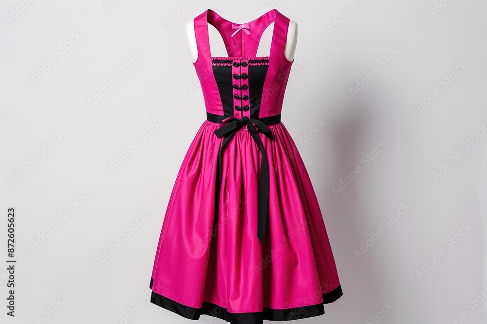 Pink dress isolated on white background. with clipping path Pink dress isolated on white background. with clipping path