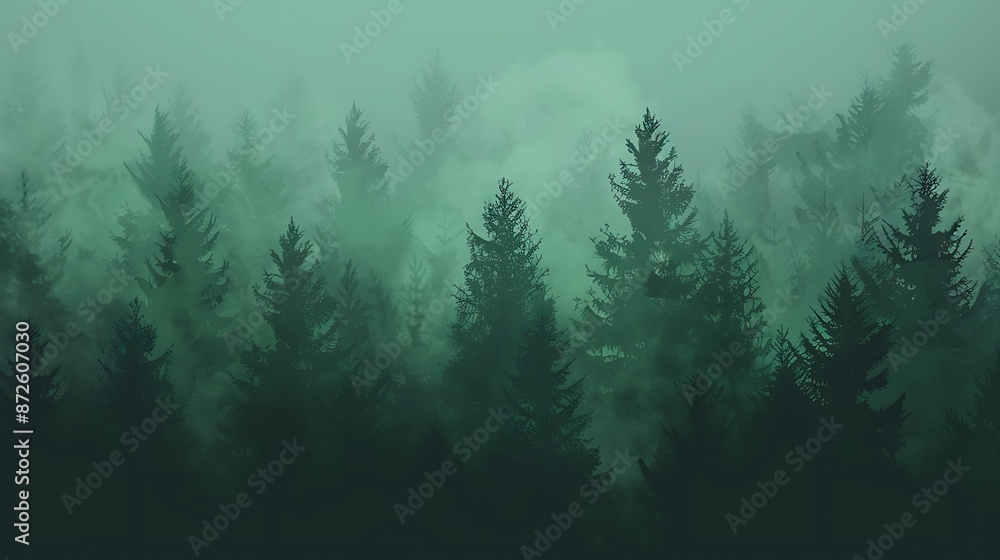 Fototapeta premium Deep forest green background for versatile use, plain, natural, stylish