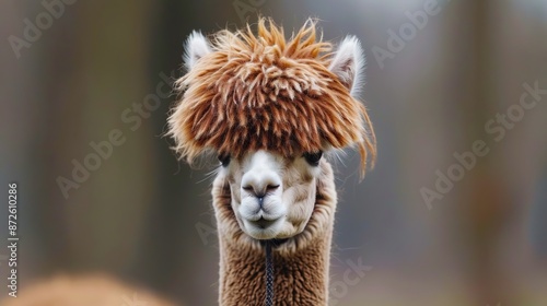 A llama with a mohawk. © VISUAL BACKGROUND