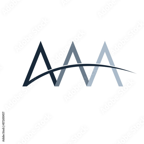 Triple letter A logo design