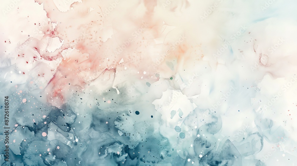 Obraz premium Each brushstroke revealed a new facet of the watercolor's personality, as if it were whispering secrets of the universe with every stroke of the brush.