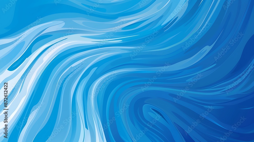 Abstract ocean-inspired background with swirling blue waves, aquatic, serene, modern Abstract ocean-inspired background with swirling blue waves, aquatic, serene, modern