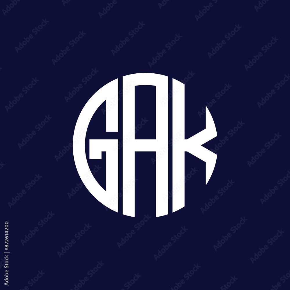 Obraz premium gak circle logo design