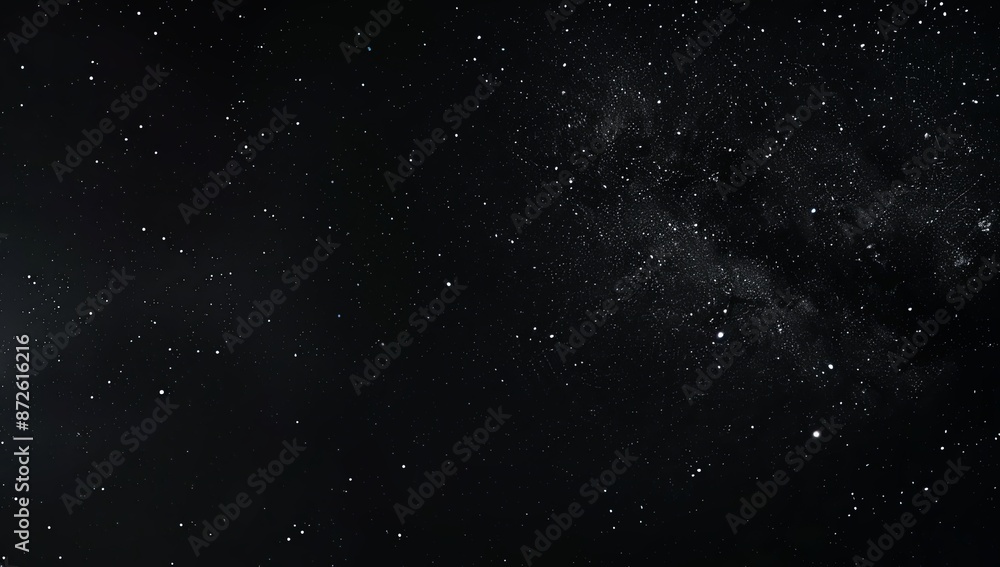 Fototapeta premium Minimalistic 3D Rendering of a Dark Night Sky Filled with Stars, Perfect for Copyspace and Banner Designs, Creating a Calm and Serene Atmosphere