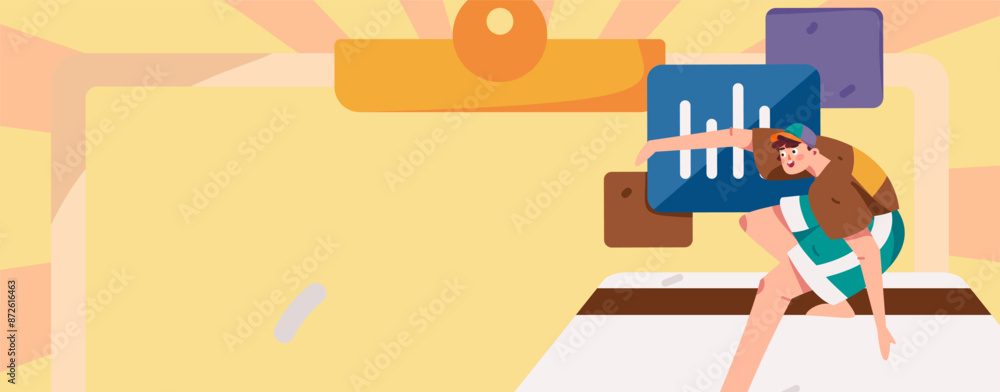 Credit card bill character flat vector concept operation hand drawn illustration
Credit card bill character flat vector concept operation hand drawn illustration