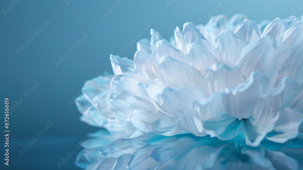 Minimalist X-ray close-up of translucent chrysanthemum petals, frosted glass backdrop, dramatic lighting against dark backdrop, showcasing bold colors and dynamic forms. Minimalist X-ray close-up of translucent chrysanthemum petals, frosted glass backdrop, dramatic lighting against dark backdrop, showcasing bold colors and dynamic forms.
